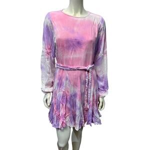 VICI Small Boho Fairy Tie-Dye Cotton Summer Dress